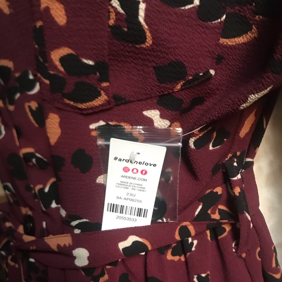 Dress burgundy large ardene - Picture 4 of 5